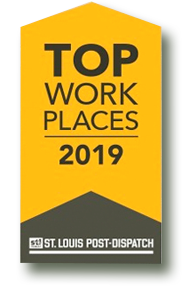 Dent Wizard award - Top Work Place 2019 by St. Louis Post-Dispatch